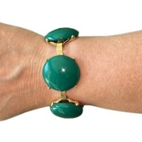 Gold & Jeweltone Bracelets Bundle - 3 Bracelets - EUC - Picture 3 of 7